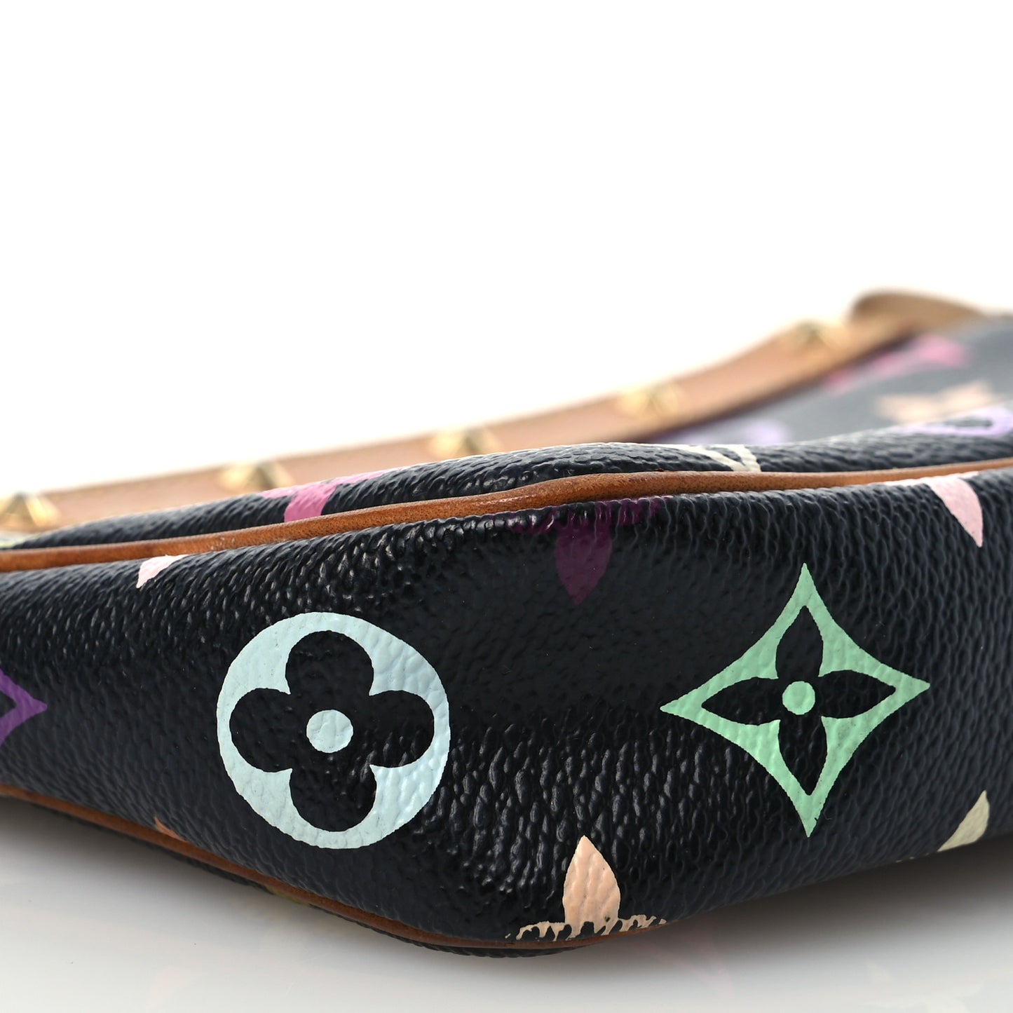 Monogram Multicolor Pochette Accessories Black