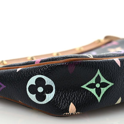 Louis Vuitton Monogram Multicolor Pochette Accessories Black 9 of 12
