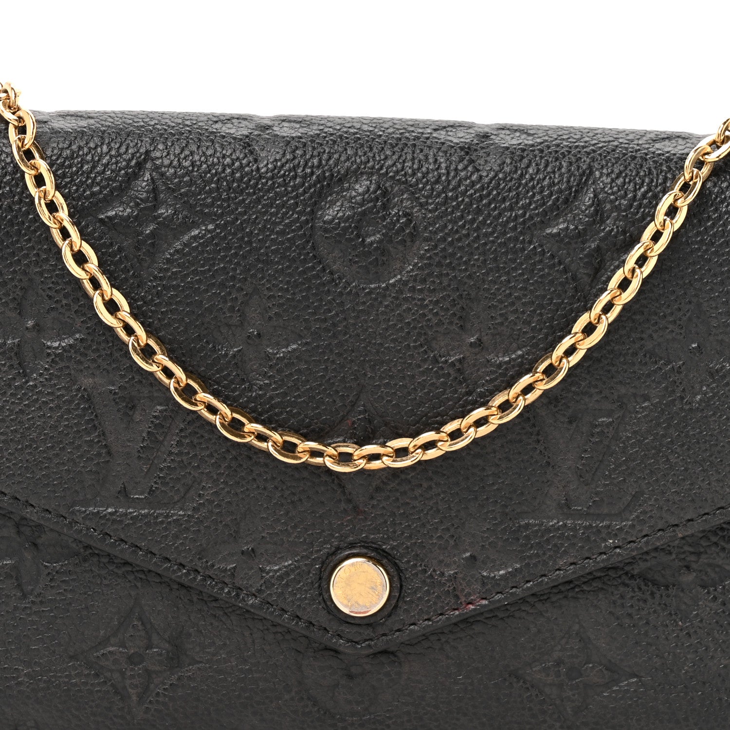 Louis Vuitton Empreinte Pochette Felicie Chain Wallet Black 8 of 11