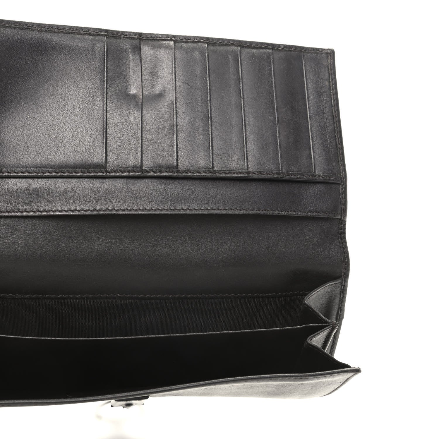 Gucci Monogram Horsebit Continental Wallet Dark Brown 6 of 9