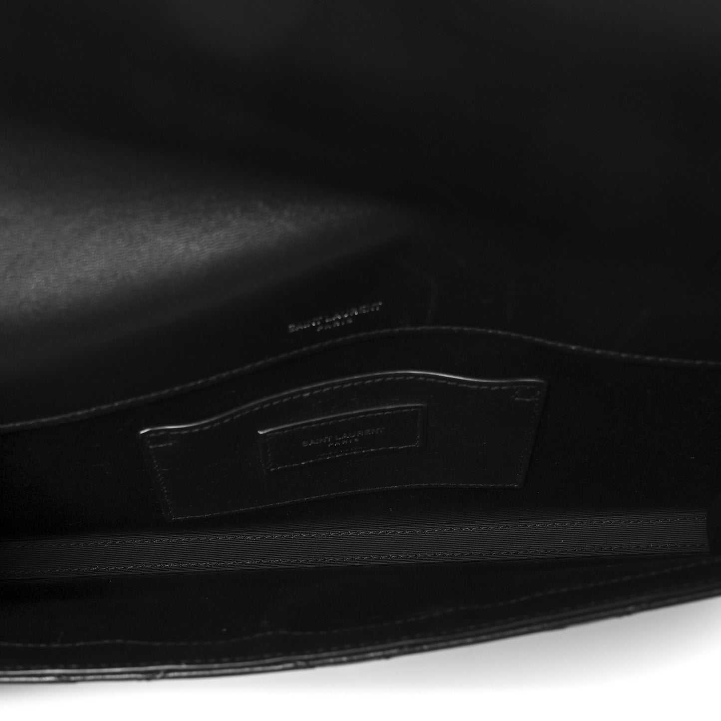 Lambskin Quilted Kate Clutch Black