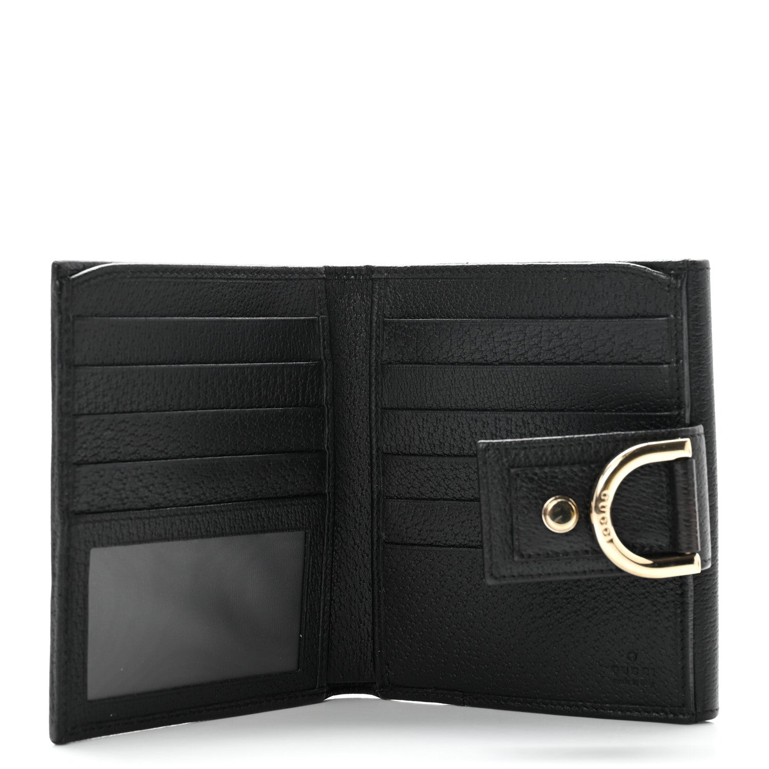 Gucci Calfskin Abbey Compact Wallet Black 5 of 8