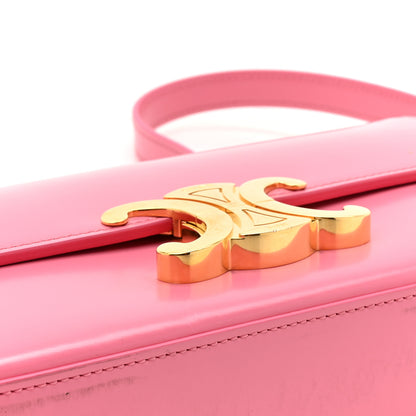 Celine Shiny Calfskin Triomphe Flamingo 11 of 14