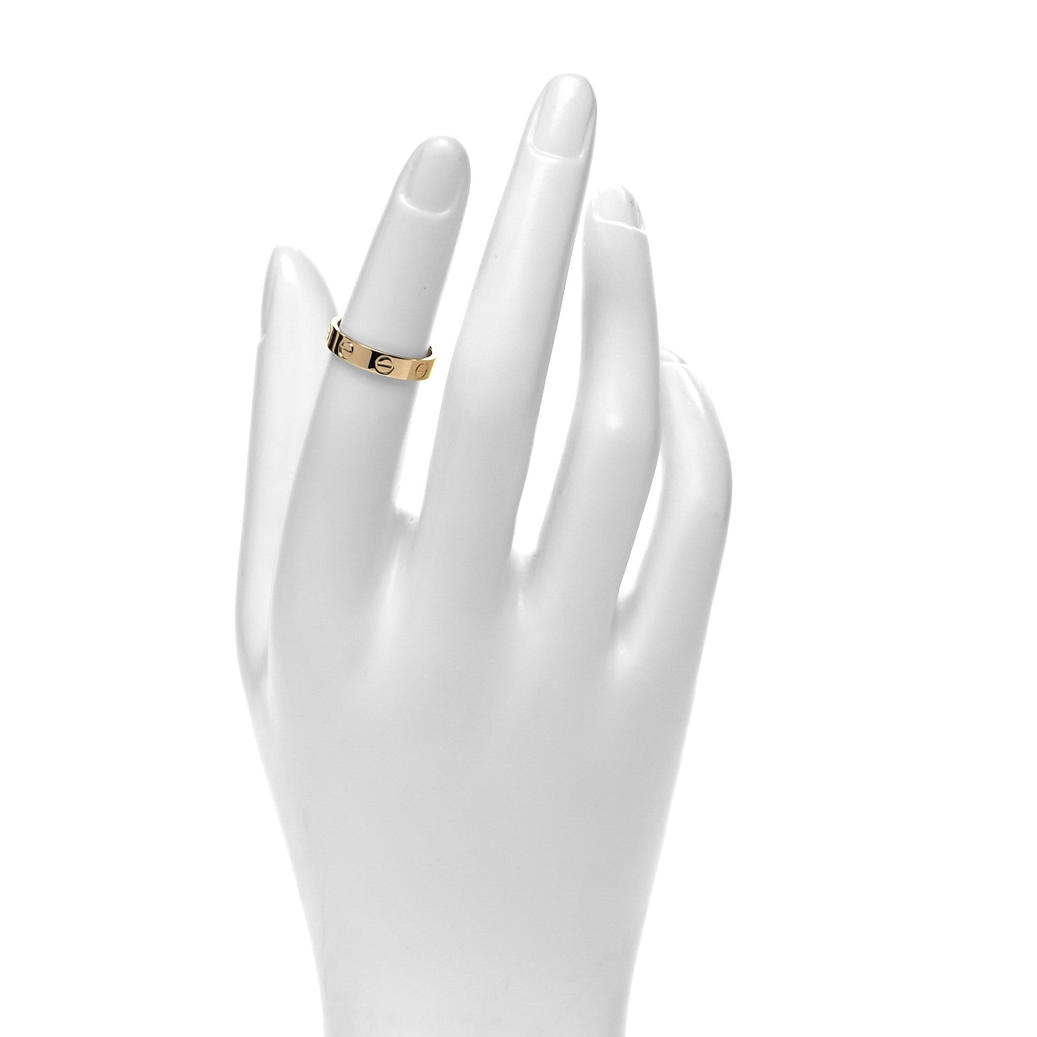 Cartier 18K Yellow Gold 3.5mm LOVE Wedding Band Ring 48 4.5 2 of 5