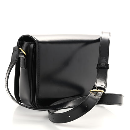Celine Shiny Calfskin Medium Triomphe Black 4 of 14
