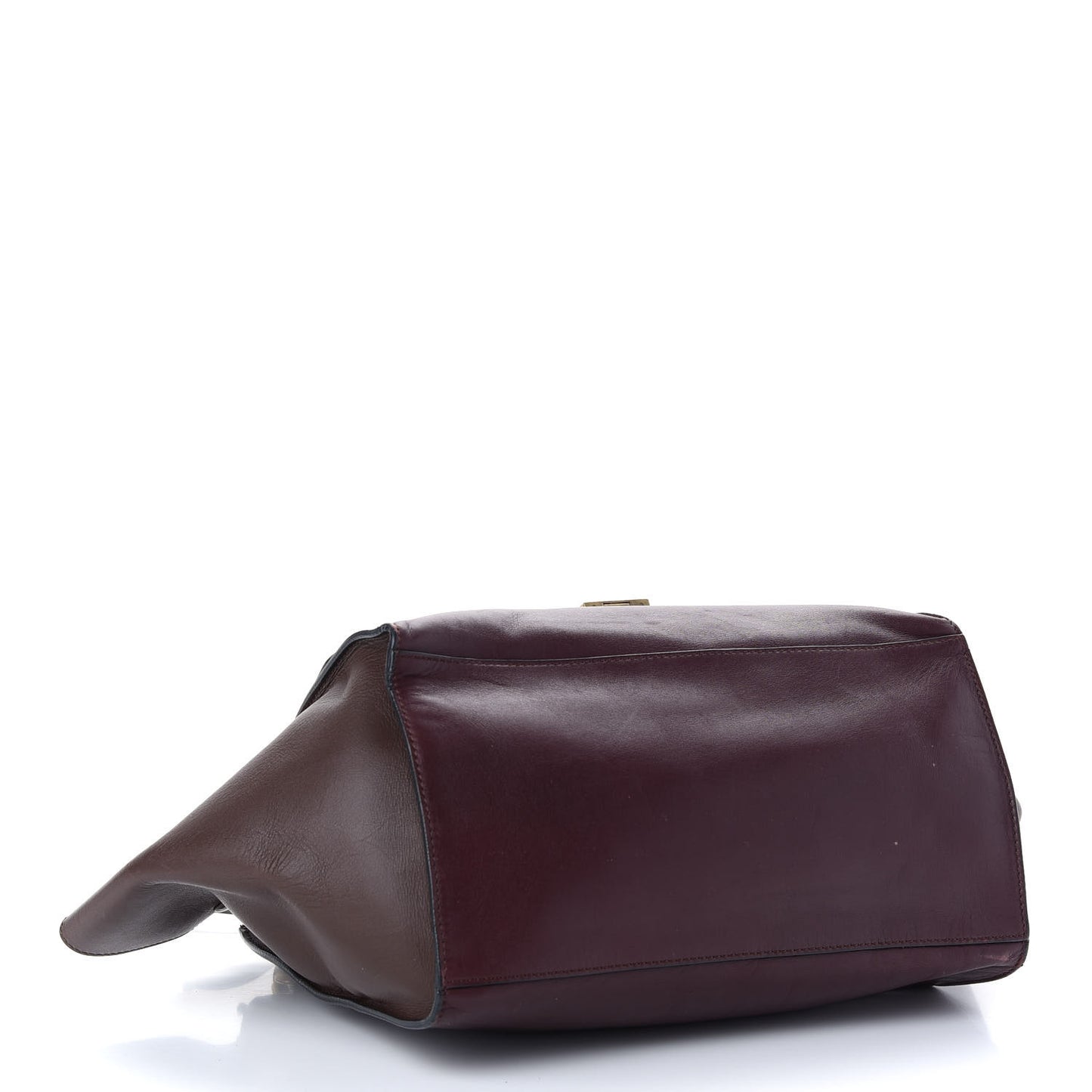 Smooth Calfskin Medium Tri-Color Trapeze Ebony