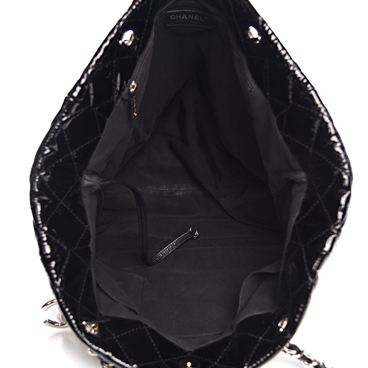 Chanel Patent Quilted Large Chic and Glitter Tote Black 5 of 12