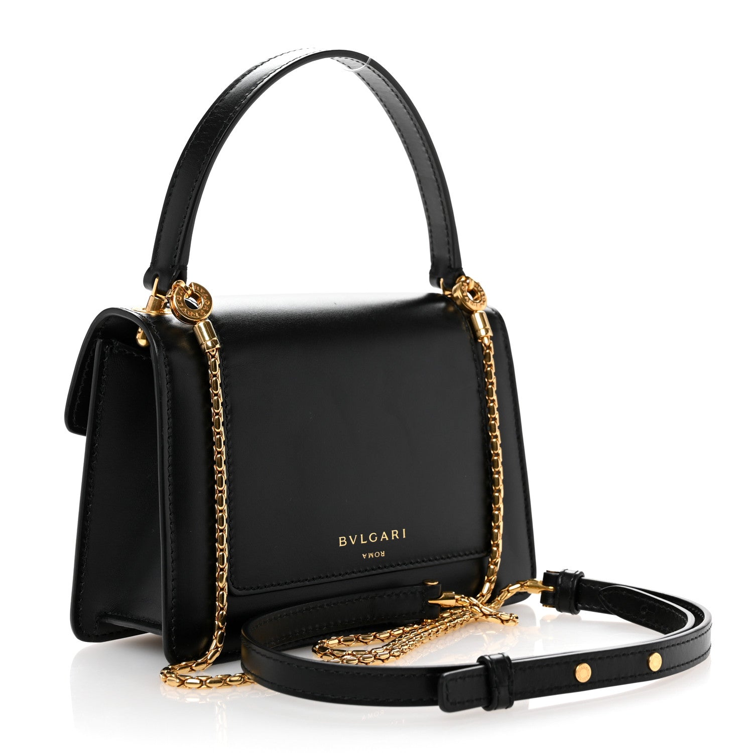 Bulgari X ALEXANDER WANG Calfskin Serpenti Forever Belt Bag Black 3 of 9