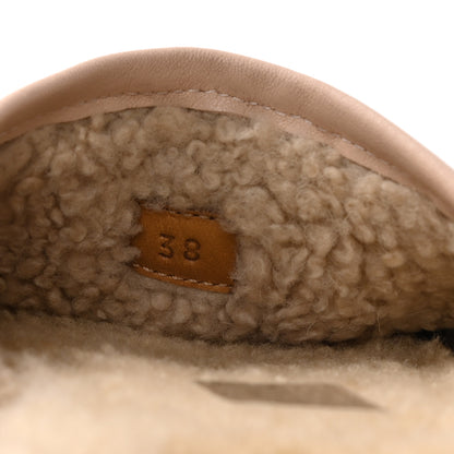 Gucci Nappa Wool Womens Fria Slippers 38 Skin Rose Butterscotch 8 of 9
