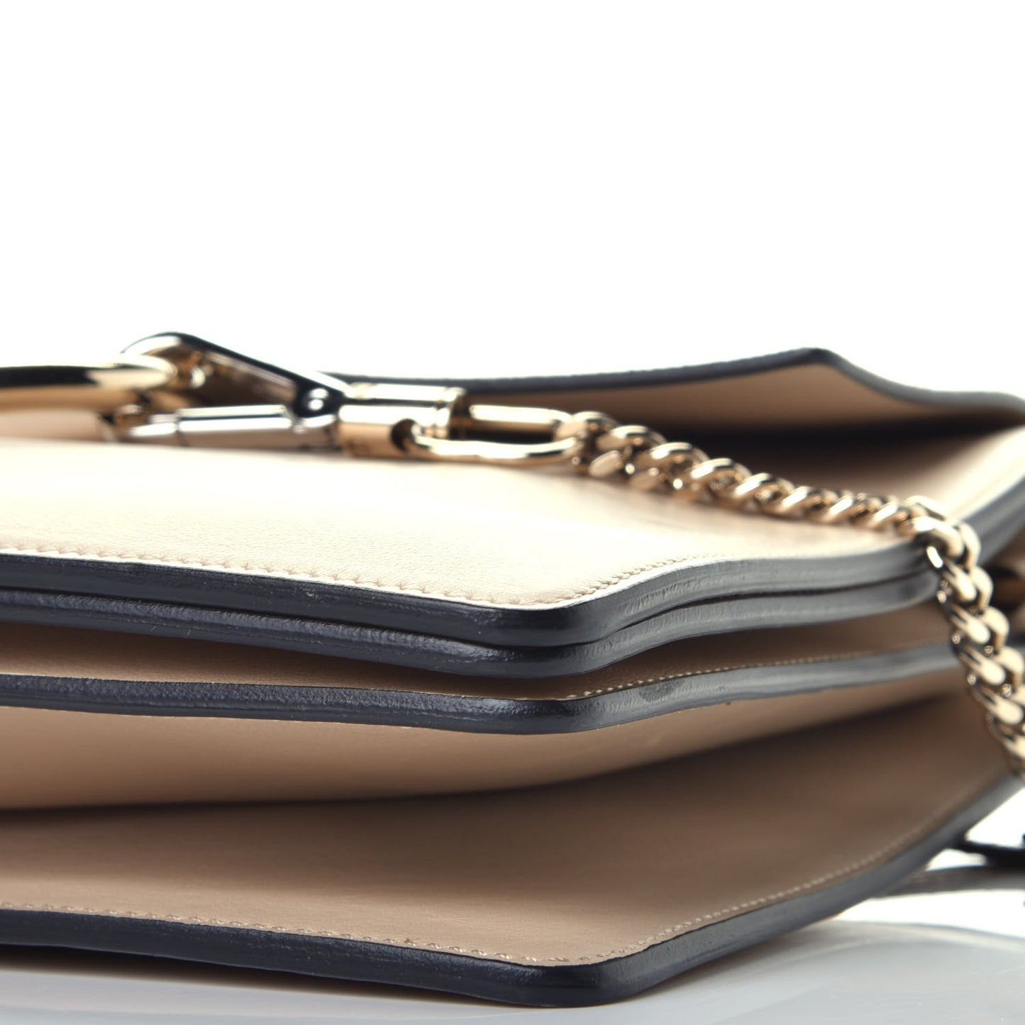 Suede Calfskin Medium Faye Shoulder Bag Pearl Beige