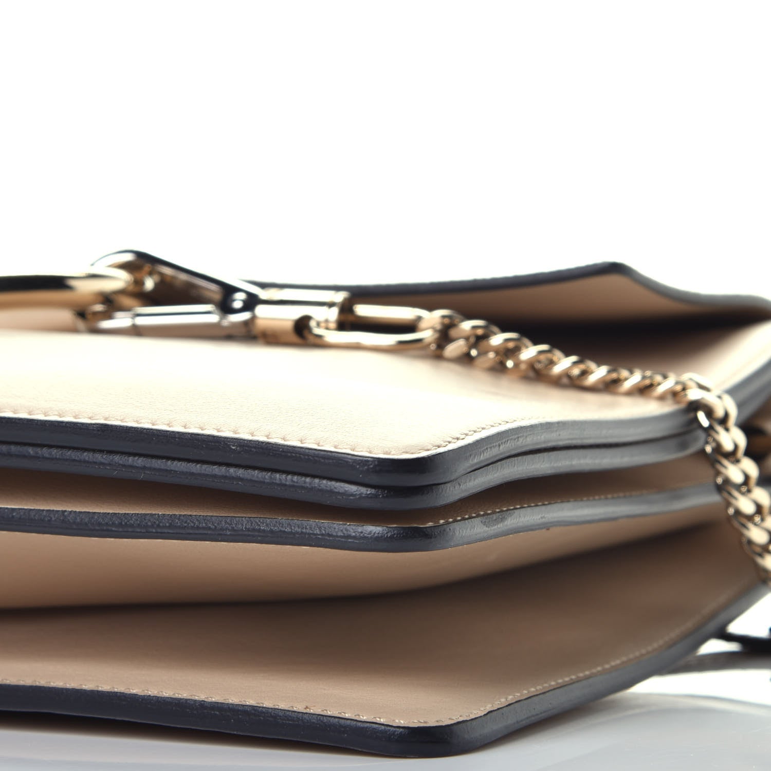 Chloe Suede Calfskin Medium Faye Shoulder Bag Pearl Beige 7 of 8