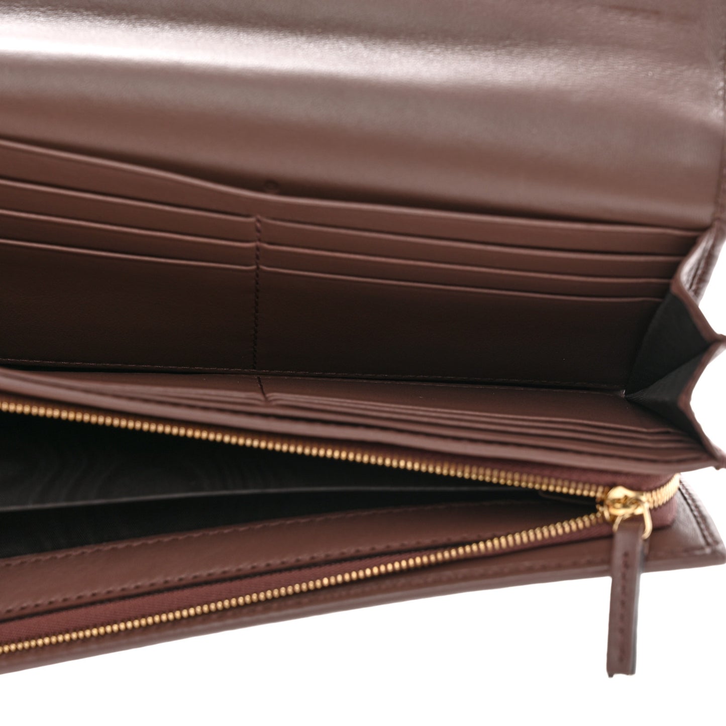 Guccissima Sukey Continental Wallet Dark Brown
