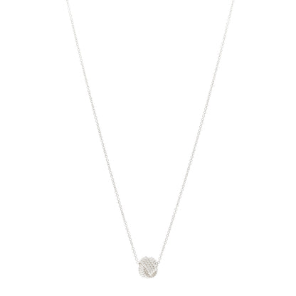 Tiffany Sterling Silver Twist Knot Pendant Necklace 1 of 4