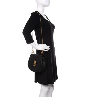 Chloe Grained Lambskin Drew Shoulder Bag Black 2 of 10