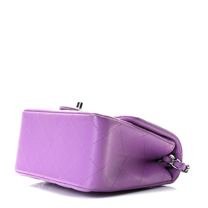 Chanel Lambskin Quilted Mini Square Flap Purple 7 of 11