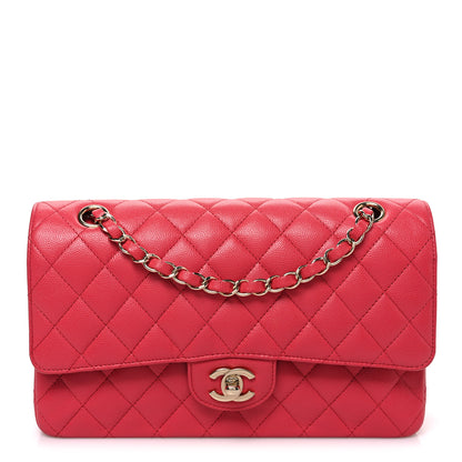Chanel Caviar Quilted Medium Double Flap Pink 1 of 10