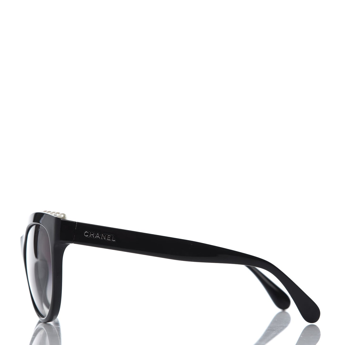 Freshwater Cultured Pearl Butterfly Sunglasses 6040-H Black