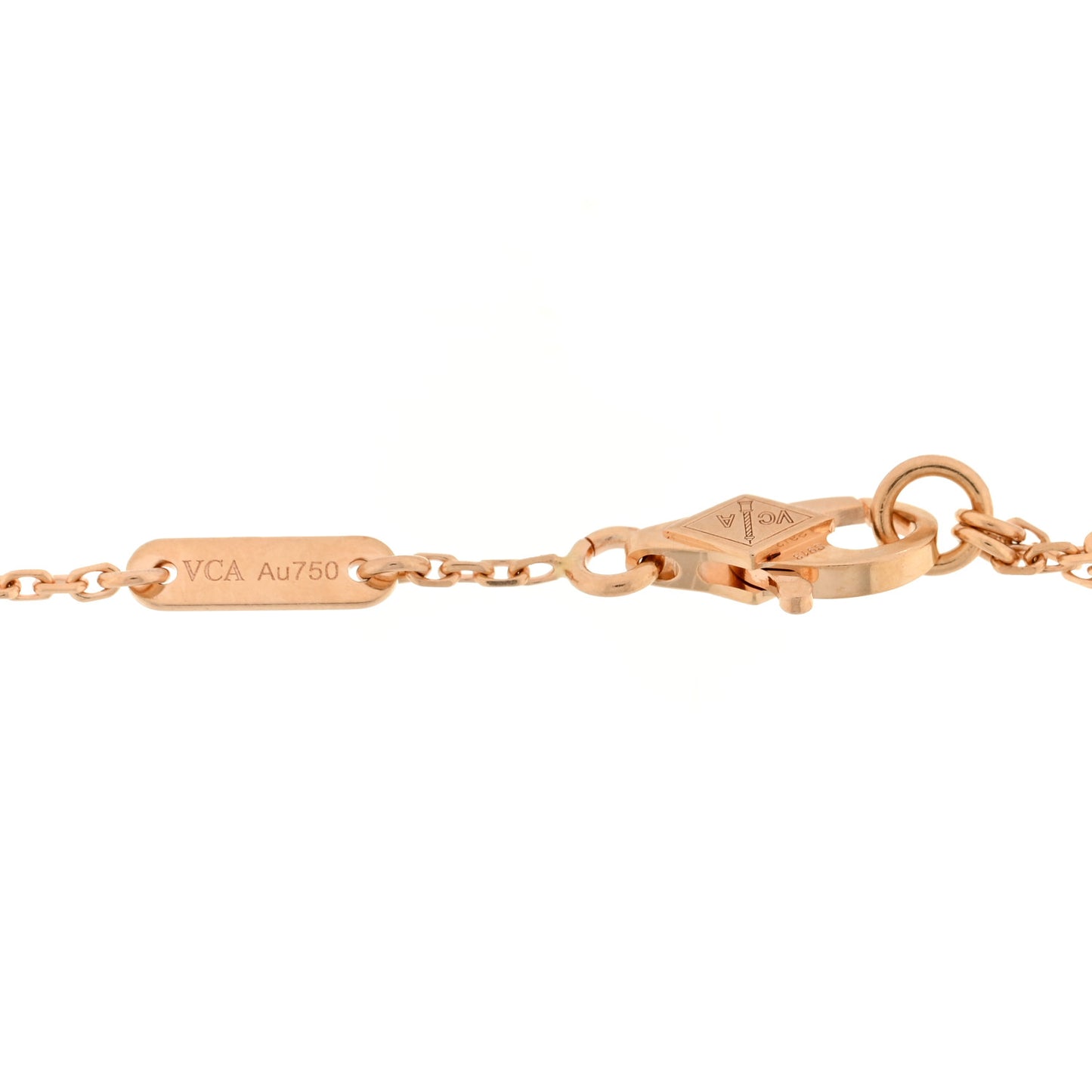 18K Rose Gold Carnelian Sweet Alhambra Heart Bracelet