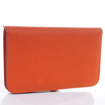 Hermes Togo Dogon Combined Wallet Orange 3 of 8