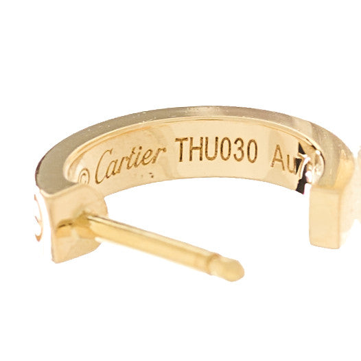 Cartier 18K Yellow Gold Small LOVE Hoop Earrings 4 of 4