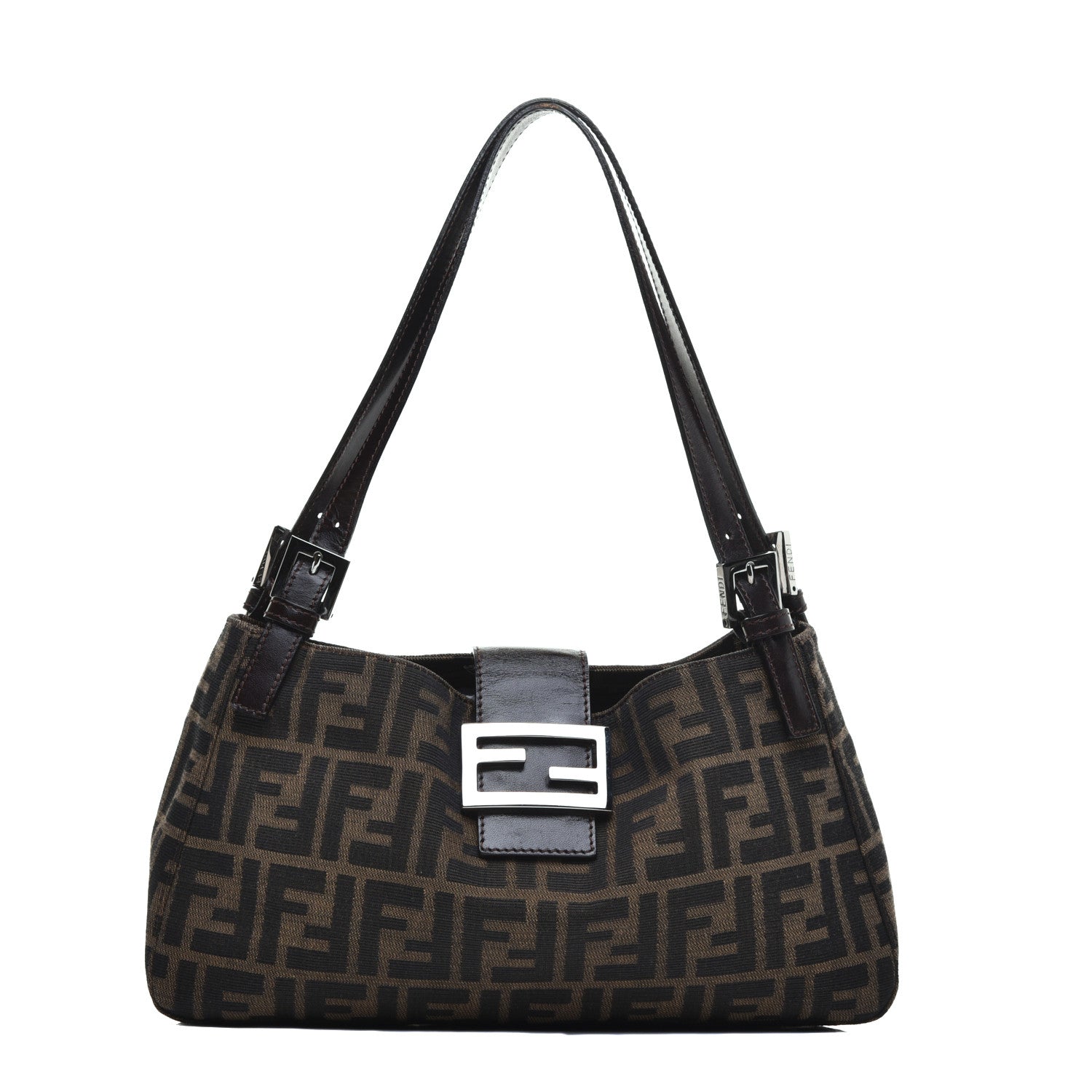 Fendi Zucca Shoulder Bag Tobacco 1 of 8