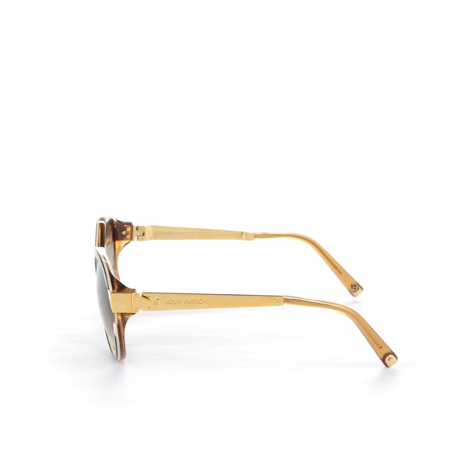 Louis Vuitton Petit Soupcon Cat Eye Sunglasses Z0487E Brown 2 of 6