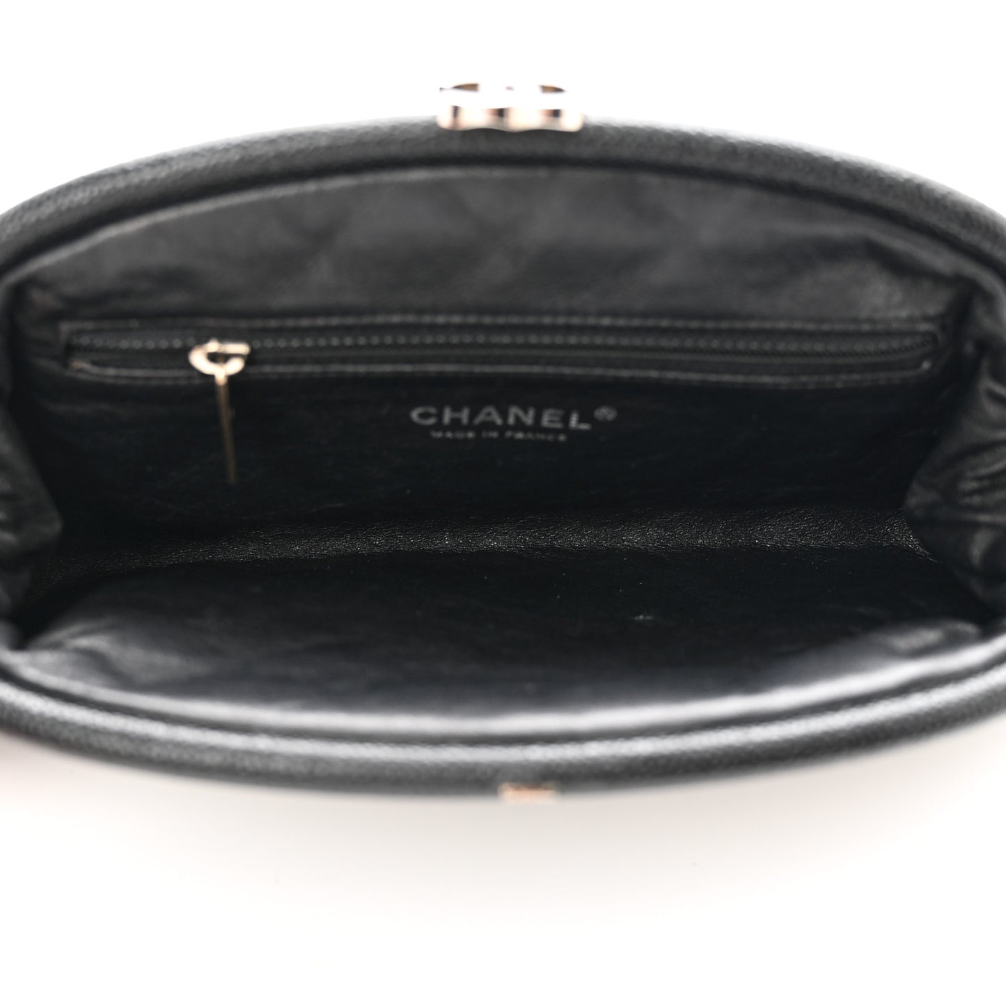 Caviar Quilted Timeless Clutch Black