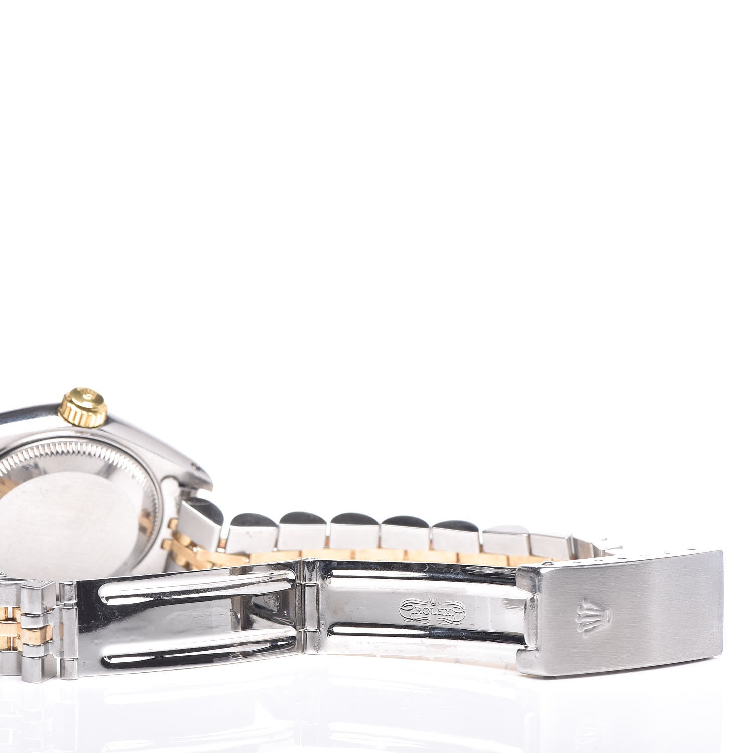Rolex Stainless Steel 18K Yellow Gold 26mm Oyster Perpetual Datejust Watch Champagne 69173 6 of 6