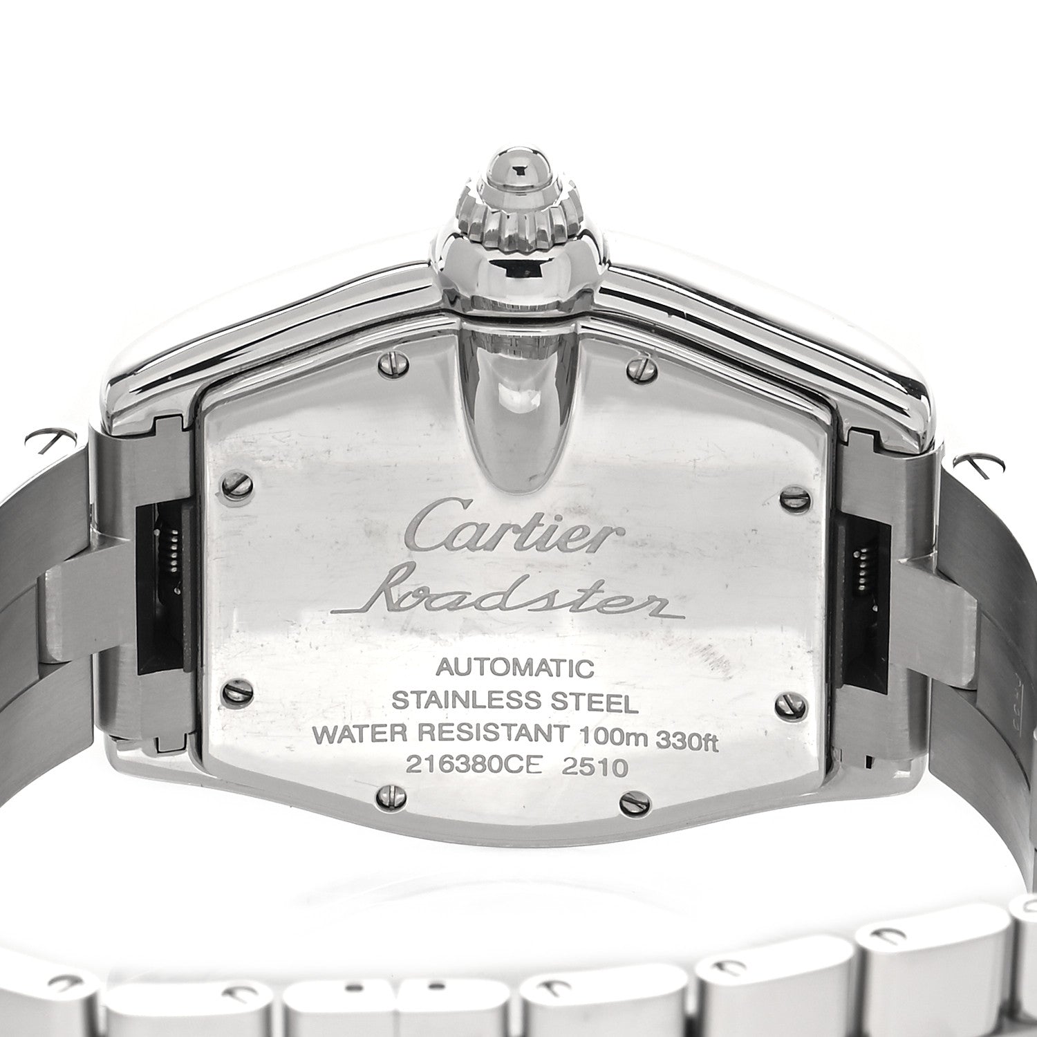 Cartier Stainless Steel 37mm Roadster Automatic Watch Black 4 of 5