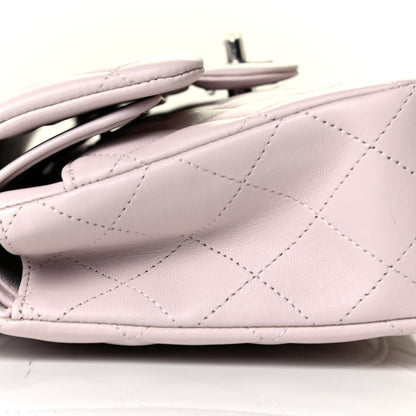 Chanel Lambskin Quilted Small Double Flap Light Purple 5 of 6