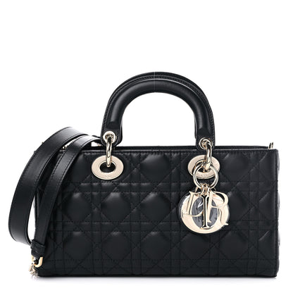 Christian Dior Lambskin Cannage Medium Lady D-Joy Black 1 of 10