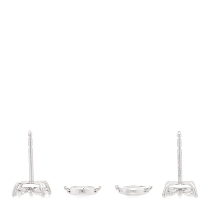 Tiffany Platinum Diamond .92ct Medium Victoria Earrings 3 of 5
