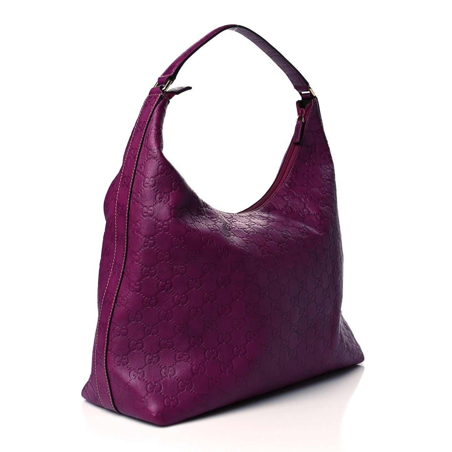 Guccissima Large Hobo Purple