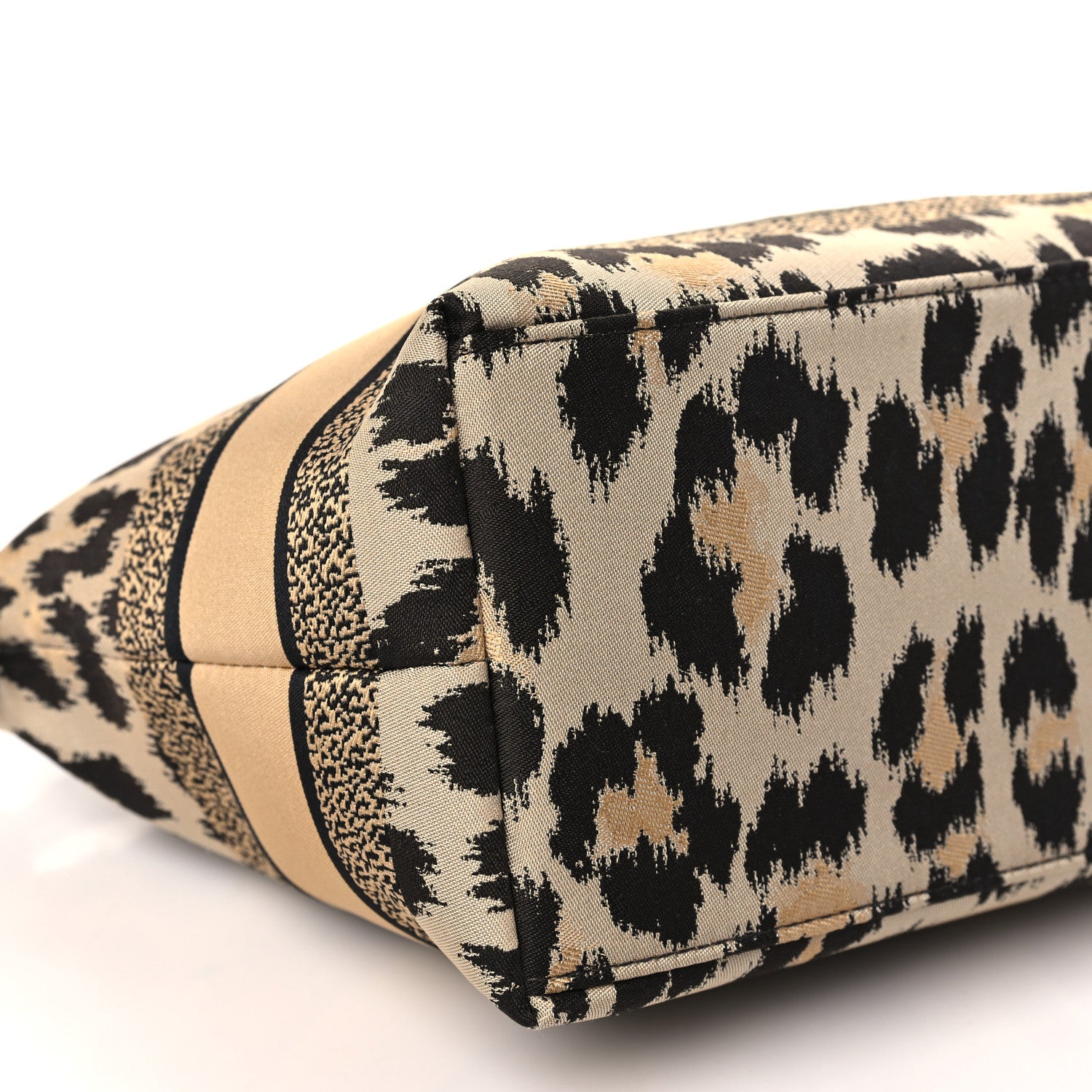 Christian Dior Canvas Mizza Embroidered Medium Leopard DiorTravel Nomad Pouch Beige 9 of 11