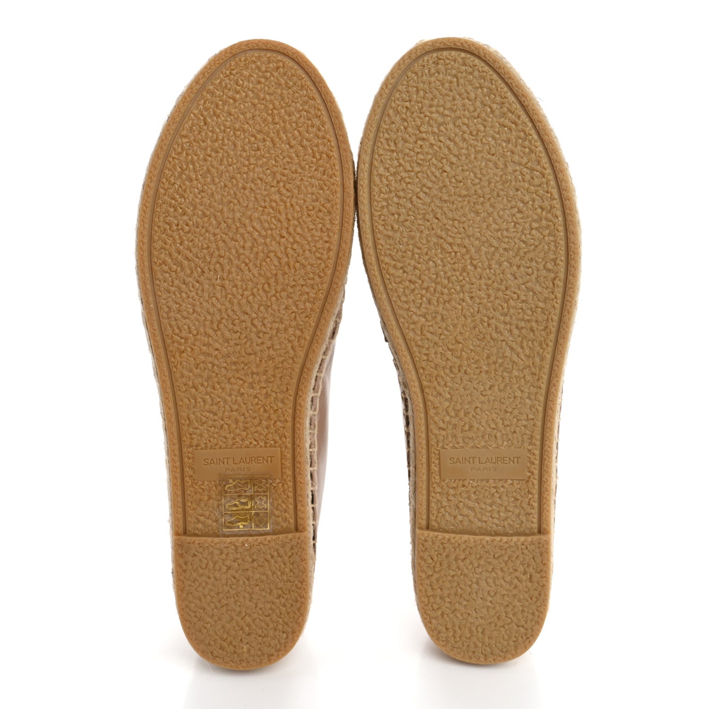 Lambskin Monogram Espadrilles 35.5 Nude