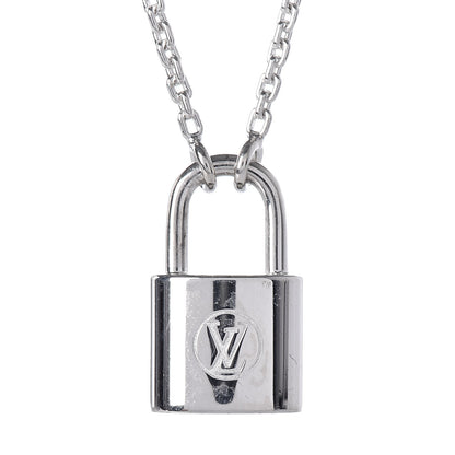 Louis Vuitton Sterling Silver Lockit Necklace 4 of 6