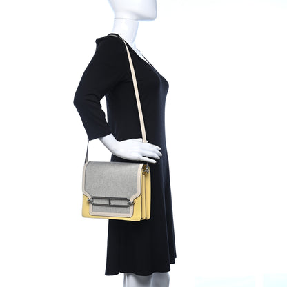 Hermes Toile Swift Sac Roulis 23 Jaune Poussin 2 of 9