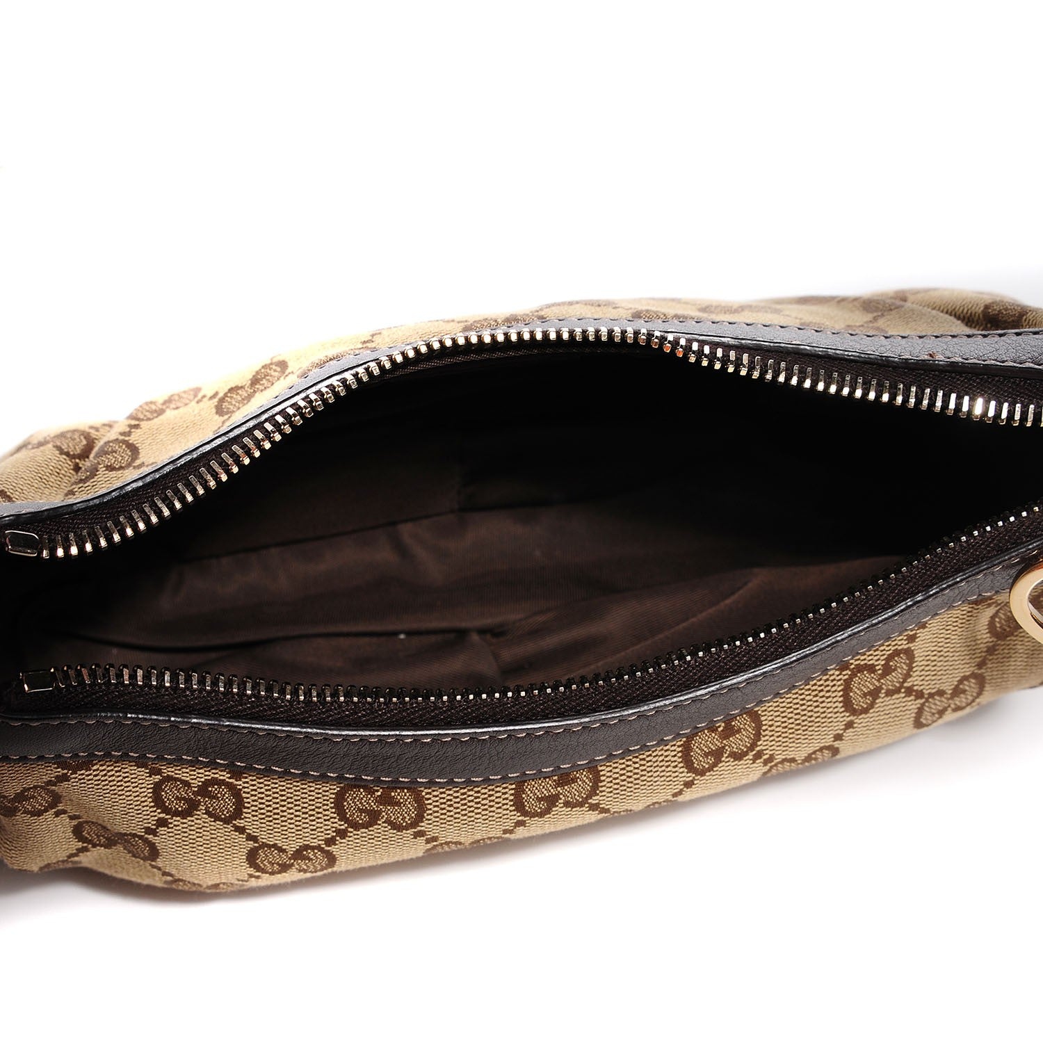 Gucci Monogram Heart Shaped Interlocking G Cosmetic Case Brown 5 of 7