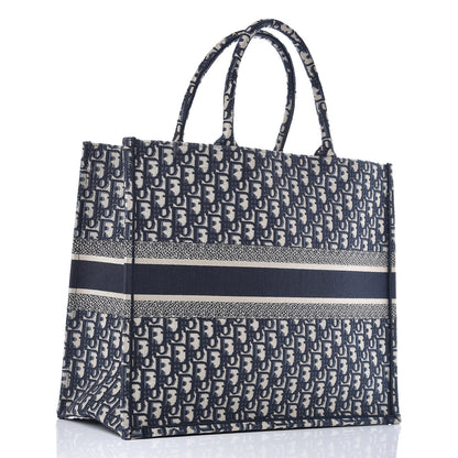 Christian Dior Oblique Book Tote Blue Multicolor 3 of 9