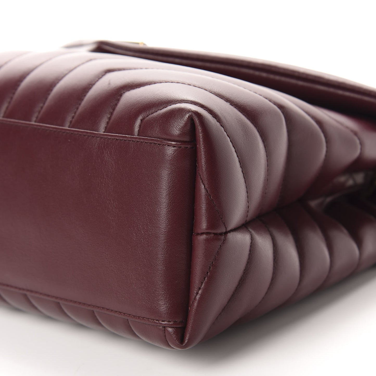 Calfskin Y Quilted Monogram Medium Loulou Chain Satchel Palissandre
