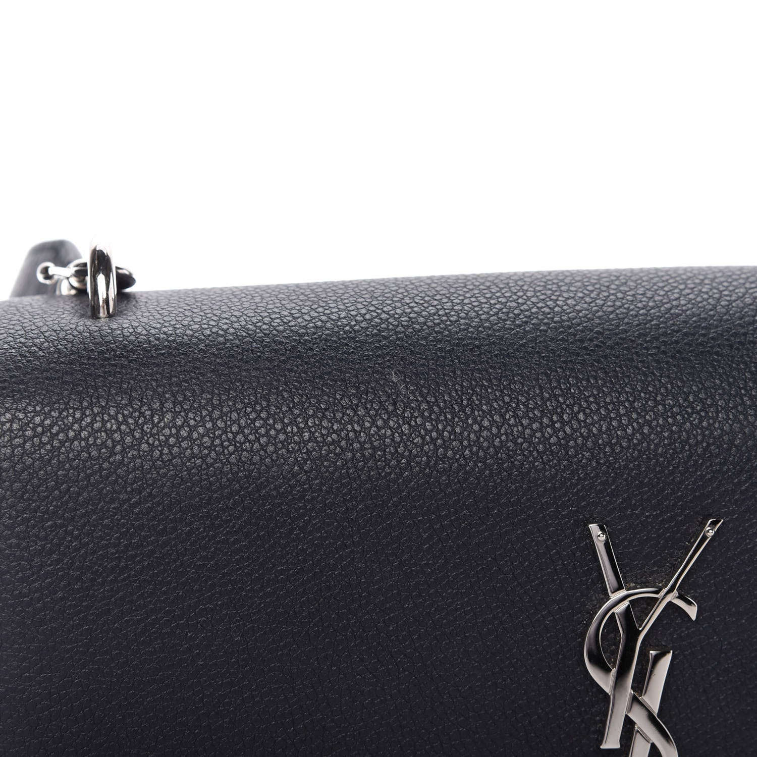 Saint Laurent Grained Calfskin Medium Monogram Sunset Navy Blue 12 of 13