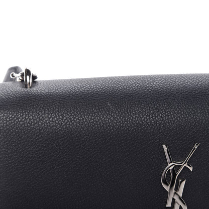 Saint Laurent Grained Calfskin Medium Monogram Sunset Navy Blue 12 of 13