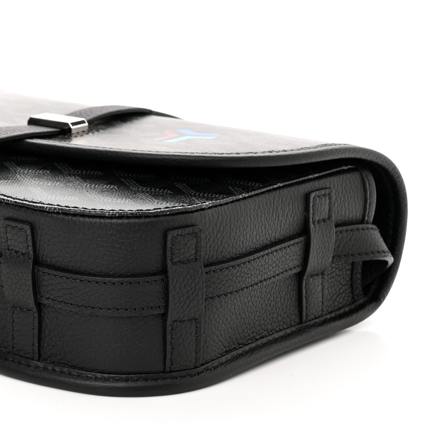 Goyardine Belvedere III PM Messenger Bag Jet Black