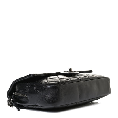 Chanel Glazed Calfskin Medium Duo Color Flap Black 3 of 17