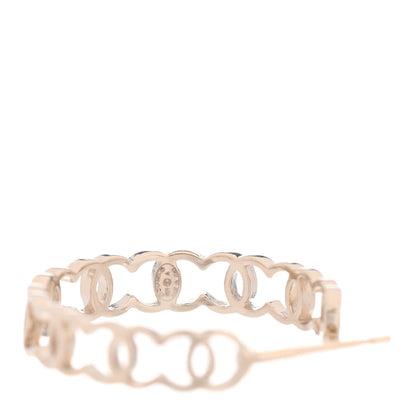 Chanel Metal CC Hoop Earrings Gold 4 of 4