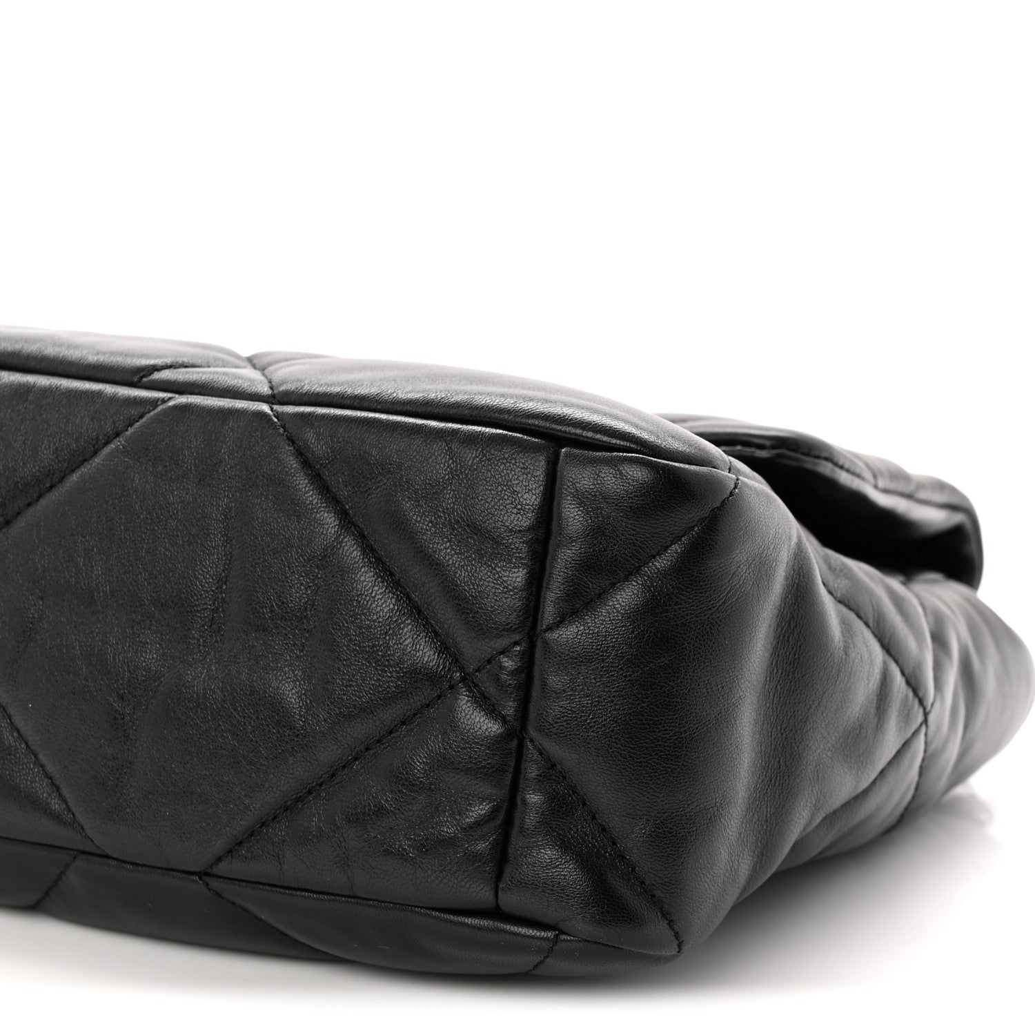Chanel Goatskin Quilted Large Chanel 19 Flap Black 10 of 10