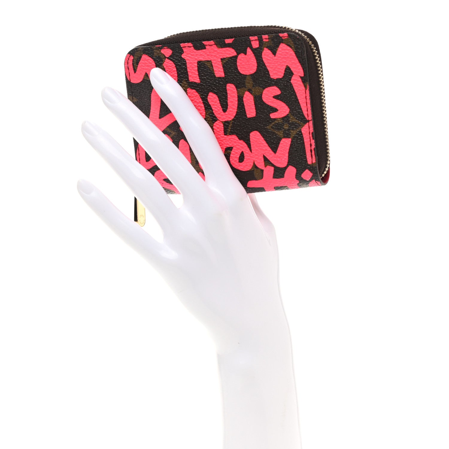 Louis Vuitton Monogram Graffiti Zippy Coin Purse Fuchsia 2 of 11