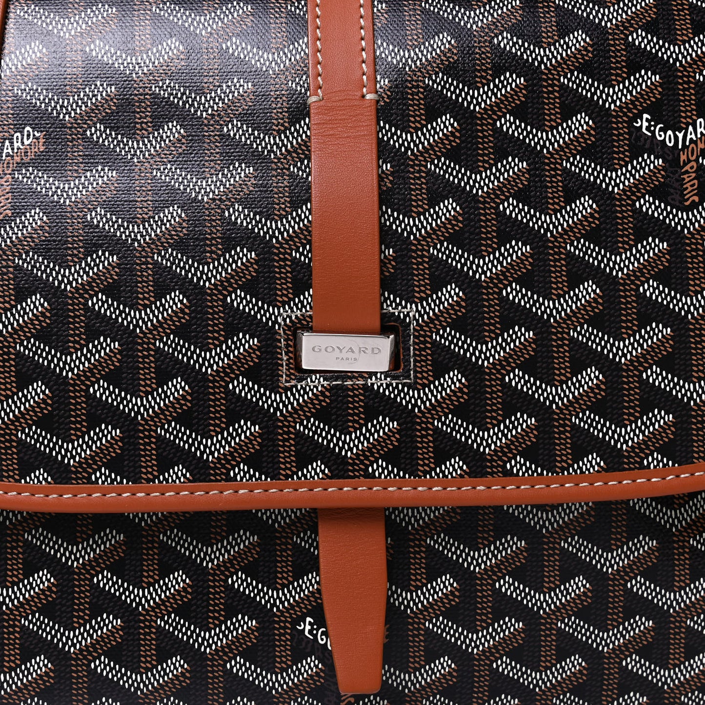 Goyardine Belvedere II MM Messenger Bag Black Gold