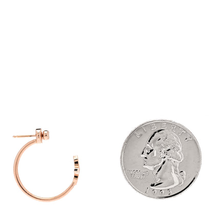 Louis Vuitton 18K Pink Gold Diamond Idylle Blossom Hoop Single Earring 2 of 4