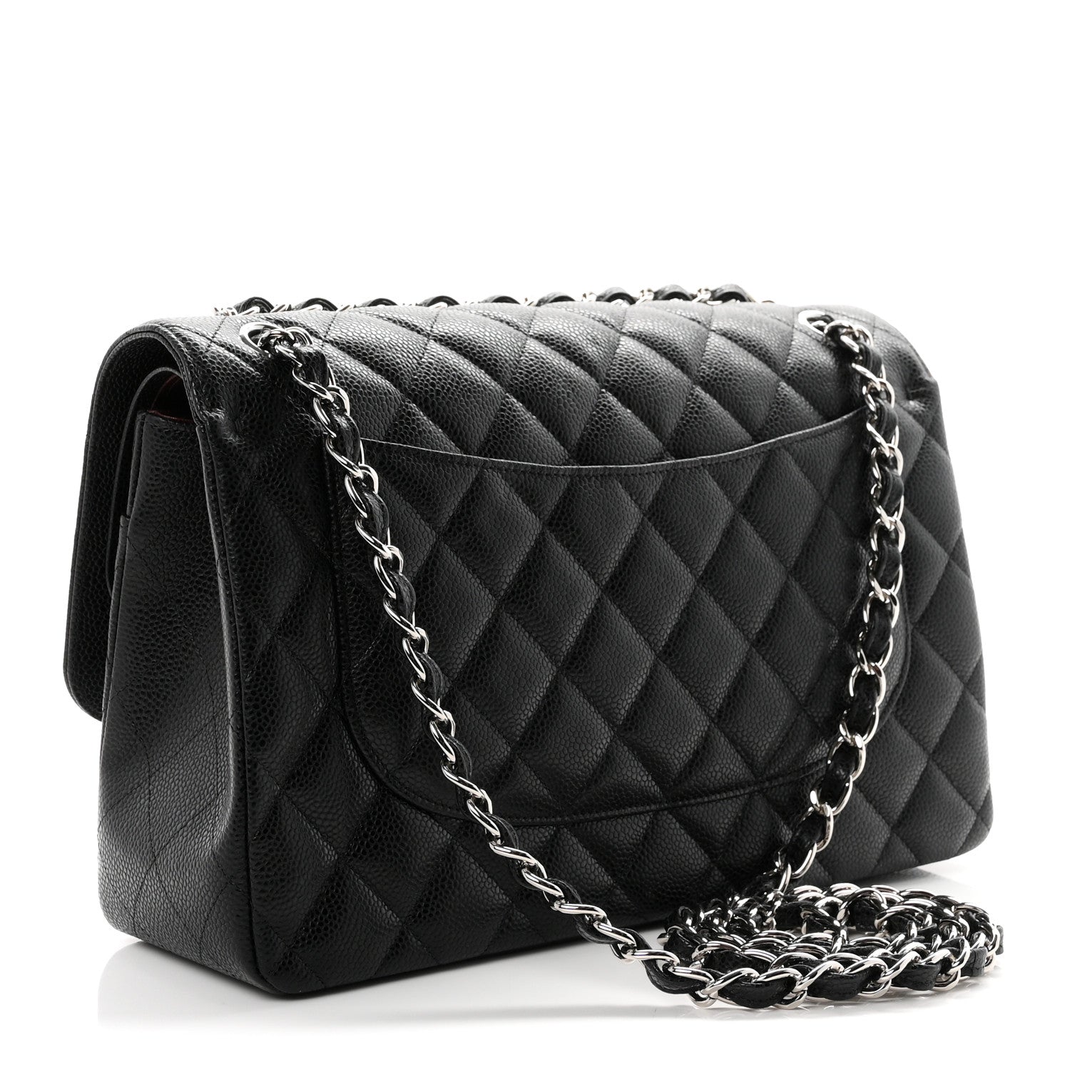 Chanel Caviar Quilted Jumbo Double Flap Black 3 of 11